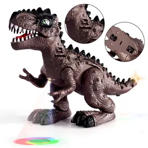 Children’s realistic interactive remote-controlled Jurassic dinosaur toy—an electric walking Tyrannosaurus Rex model made from high-quality, safe plastic, A surprise gift for toddler boys and girls and dinosaur enthusiasts for birthdays and Christmas