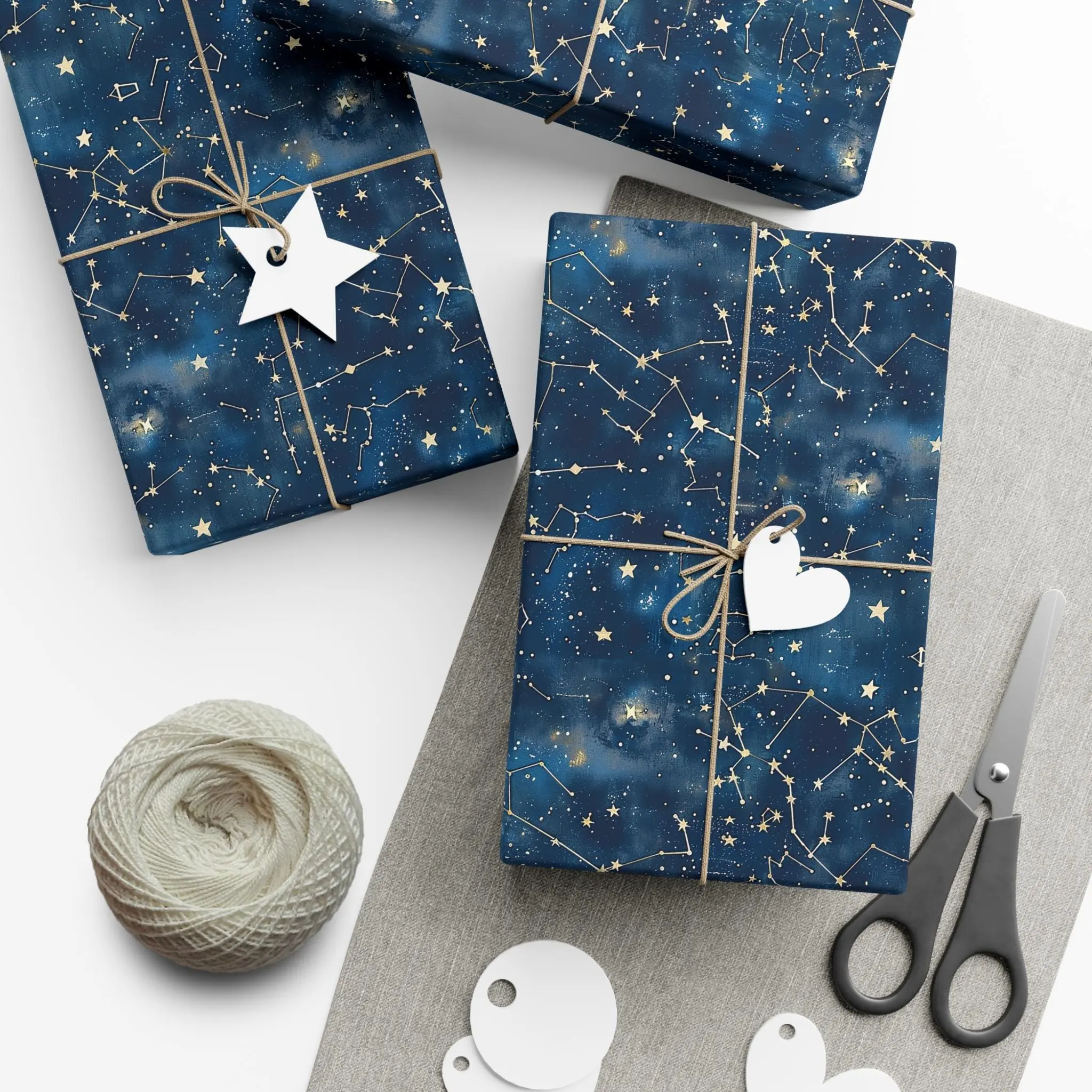 Celestial Gift Wrap Papers for Stellar Gifting, Zodiac Print Wrapping Paper, Cosmic Birthday Wrapping, Astrology Party Supplies, , Best of gift, Meaningful gift. (Get 1 paper cutter when buying any 5 rolls)