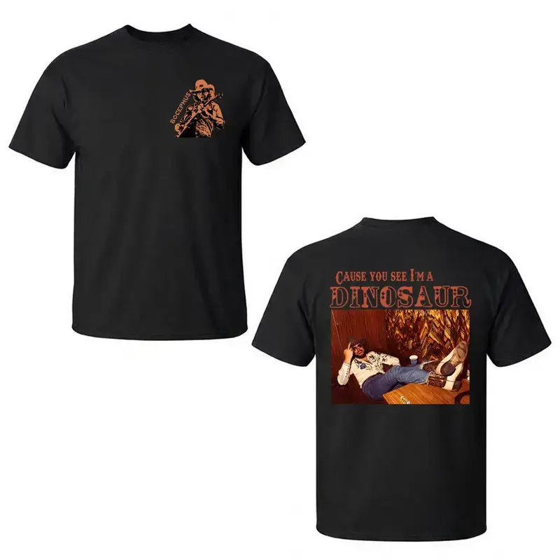 Washed T-shirt Dinosaur Hank Williams Jr.Bocephus Western Shirt, Funny Cowboy Quote Shirt, Country Music Vintage Style Unisex Tshirt, Classic Coutry Fan Gift