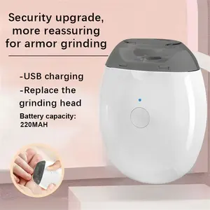 Portable Electric Nail Clipper, Pedicure Tool, Manicure with USB Charging, Adjustable Speed and Quiet Operation, LED Light and Lithium Polymer Battery for Travel Use