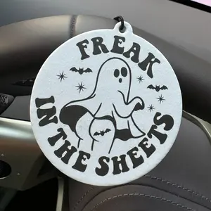 Hilton Car Air Freshener, Rearview Mirror Hanging & Vent Clip, Natural Material, Long-Lasting 90 Days, Alcohol-Free, Unisex, Luxury Level Scent, Hanging Car Diffuser