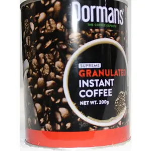 Dormans Supreme Granulated Instant Coffee 200g - Pure Kenyan Beans for Rich Aroma & Full Bodied Flavor
