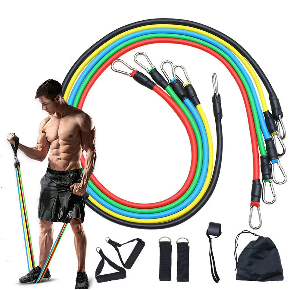 11pcs Resistance Band Set - Portable Stretch Bands, Glute Leg Support, Workout Equipment for Yoga, Pilates, Abs Training, Stretch Bands For Exercise,back to school,back to school haul