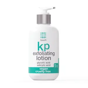 TOUCH Glycolic Acid Lotion for Keratosis Pilaris - KP Lotion Moisturizer - Glycolic Acid Body Lotion for AHA BHA Rough & Bumpy Skin- Keratosis Pilaris Exfoliating Lotion Gets Rid Of Redness - 8 Fl Oz