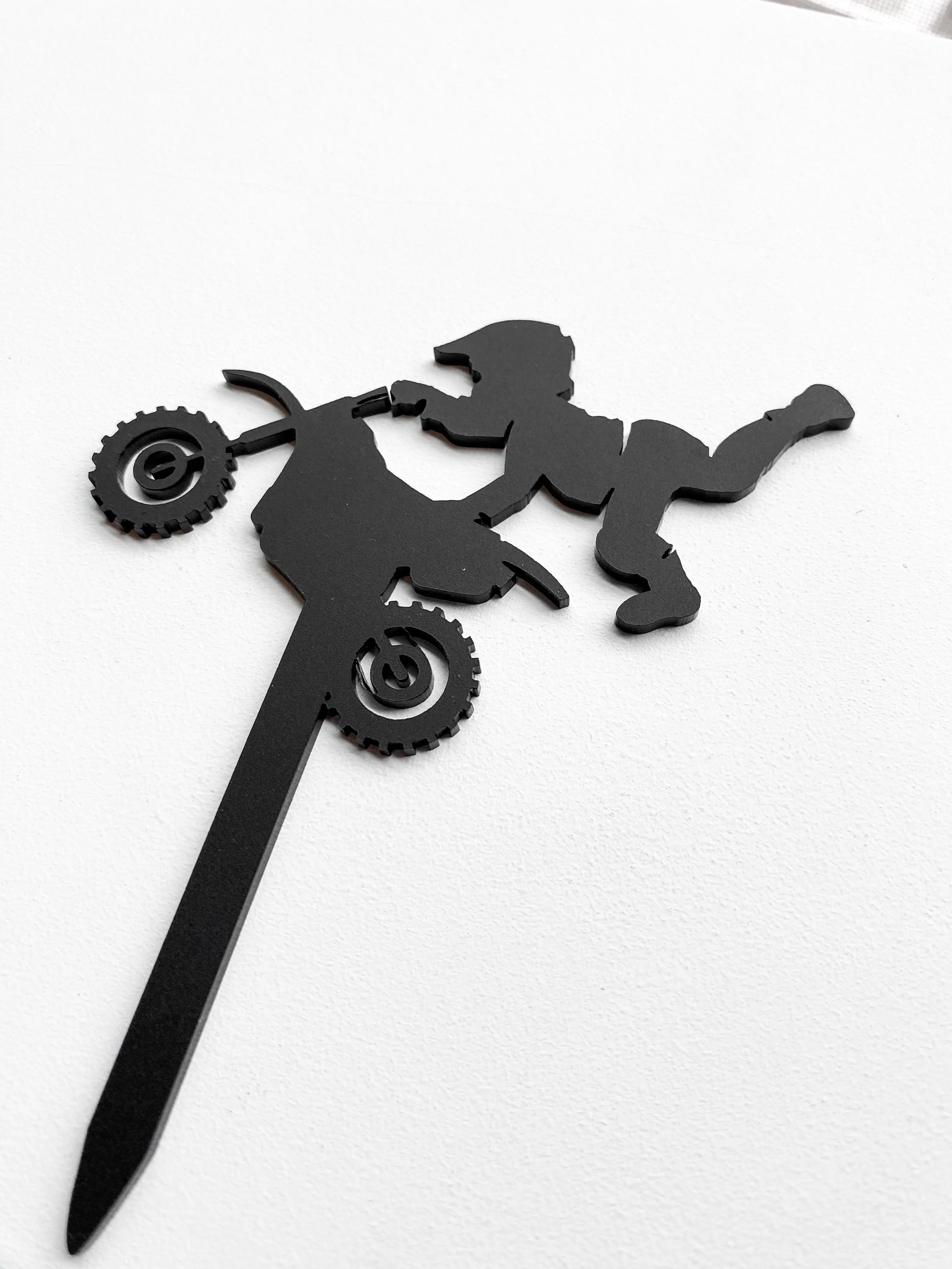 Dirt Bike Cake Topper | Motocross Birthday Party Decoration