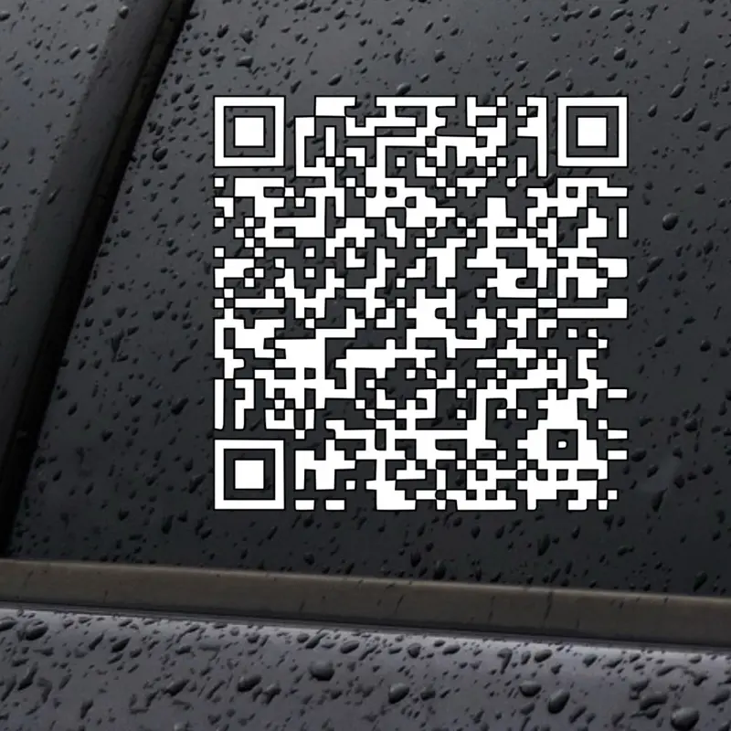 QR Code Sayings Decal/Sticker for Car Truck SUV Home Decor Cell Phone Laptop Accessories Permanent Vinyl Assorted Designs Waterproof Car Sticker Decal
