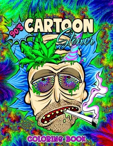 Coloring Book: Trippy Psychedelic Stoner 420 Coloring Pages For Adults With Many Favorite Characters For Stress Relief And Relaxation (German Edition) Paperback