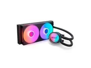 NZXT Kraken Core 240 RGB - AIO CPU Liquid Cooler - 240 mm Radiator - 240 mm Single-Frame Fan - Compatible with Intel® LGA 1851/1700/1200/115X & AMD® AM5/AM4 - Black