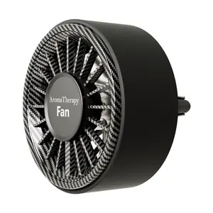 New Magnetic Car Fan USB Cool Colorful Lighting High end Carbon Fiber Free Directional Air Supply Fast Cooling Enjoy Coolness