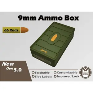 Ammo Storage Box 9mm 66 Rounds