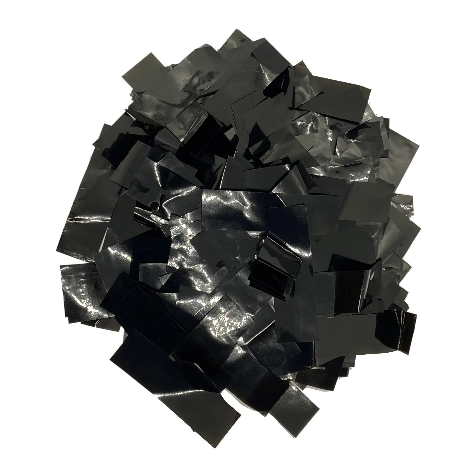 Black Metallic Foil Confetti (1lb)
