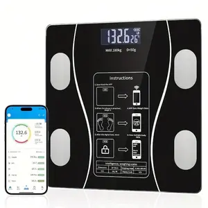 Bluetooth Smart Weighing Scale, Multiple Body Composition Measurements, Smartphone Sync