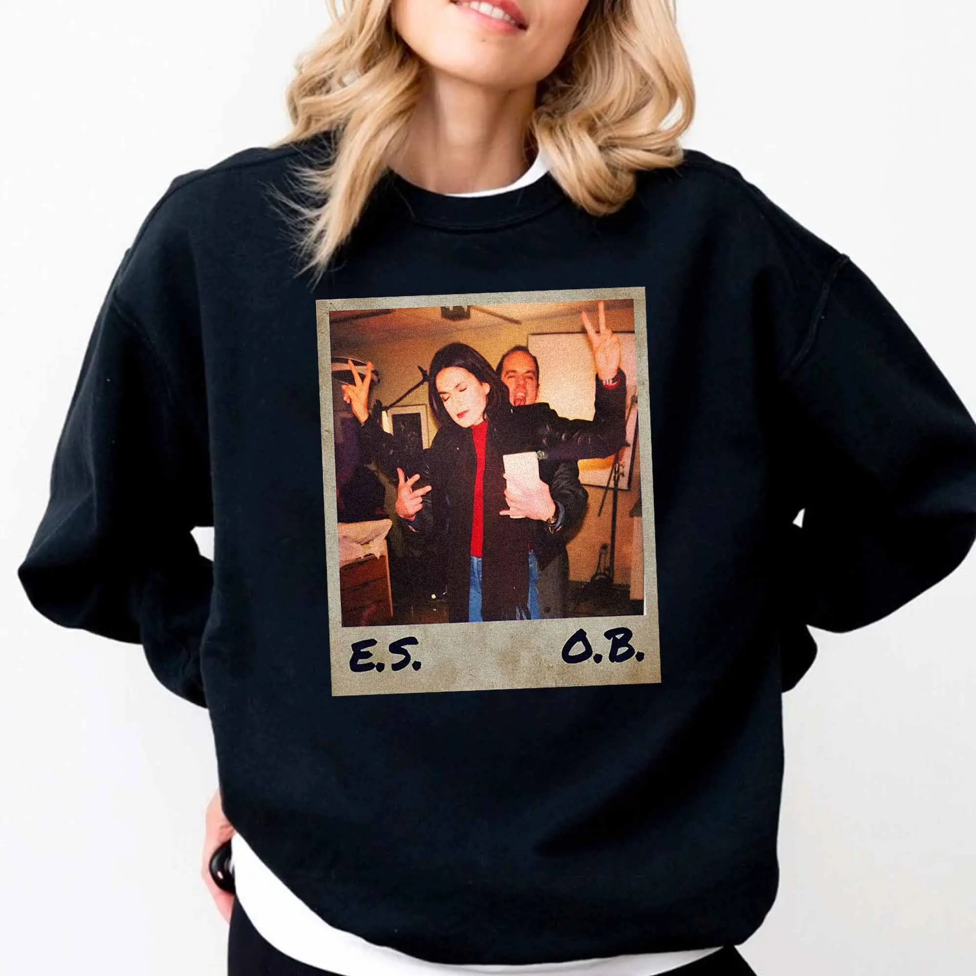 Elliot Stabler And Olivia Benson Sweater,Law and Order Special Doodle Shirt-Vintage , 90s Movie ,SVU Fan Apparel-Iconic Breathable Comfort Cotton