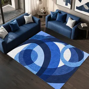 Soft and comfortable printed carpet, home decorative carpet, large living room carpet, entrance mat, bedroom carpet, bedside rug, Geometric pattern rug, suitable for various scenarios such as shopping malls, cafes