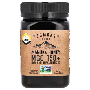 Egmont Honey Manuka Honey, Raw And Unpasteurized, UMF™ 7+, MGO 150+, 17.6 oz (500 g)
