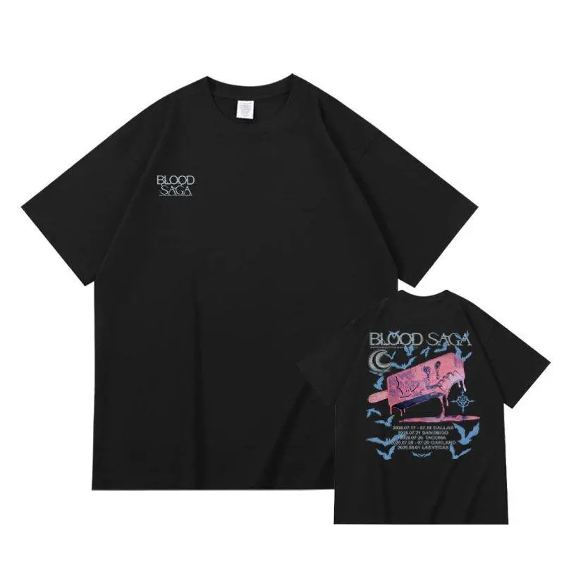 World Tour 2026 T-Shirt, Blood Saga Merch Reprint T-Shirt Retro Inspired Concert Graphic Tee