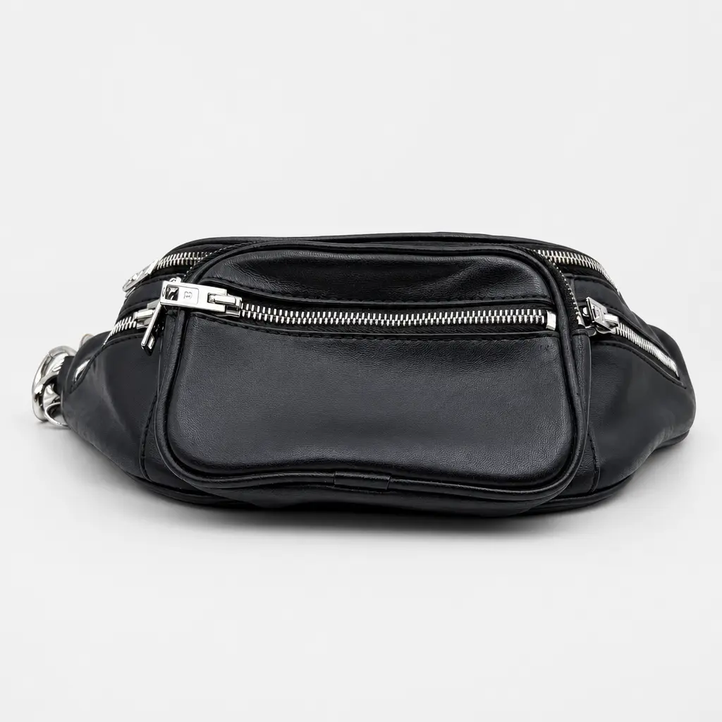 Pre-owned Alexander Wang FRANCE Belt Bags H1 (Alexander Wang) Attica black leather waist bag/chest bag H22085