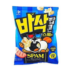 CJ CheilJedang Popcorn Snack, Spam Flavor, 55g - Savory Korean Crispy Treat