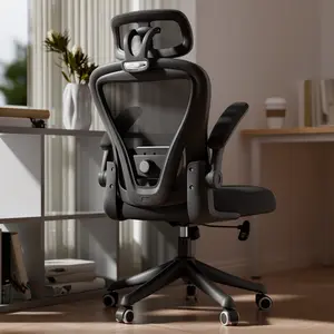 Ergonomic Office Chair, High Back Comfy Mesh Desk Chair with Wheels Adjustable Lumbar Support