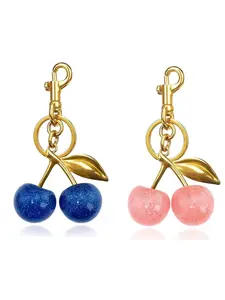 Cherry Keychain Bag Charm, Suitable for Handbags, Cherry Accessories, Holiday Gifts, Multi-functional and Fun Material Gifts