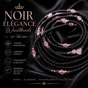 Tie on 55 inch hand made Waistbeads