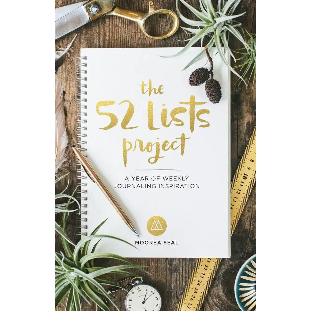 Used Soft Cover Mental Health Journal - The 52 Lists Project: A Year of Weekly Journaling Inspiration (Wellness, Daily Guided Journal for Women with Prompts, Photos, Charming Illustrations) by Moorea Seal (Misc) - English, Like New