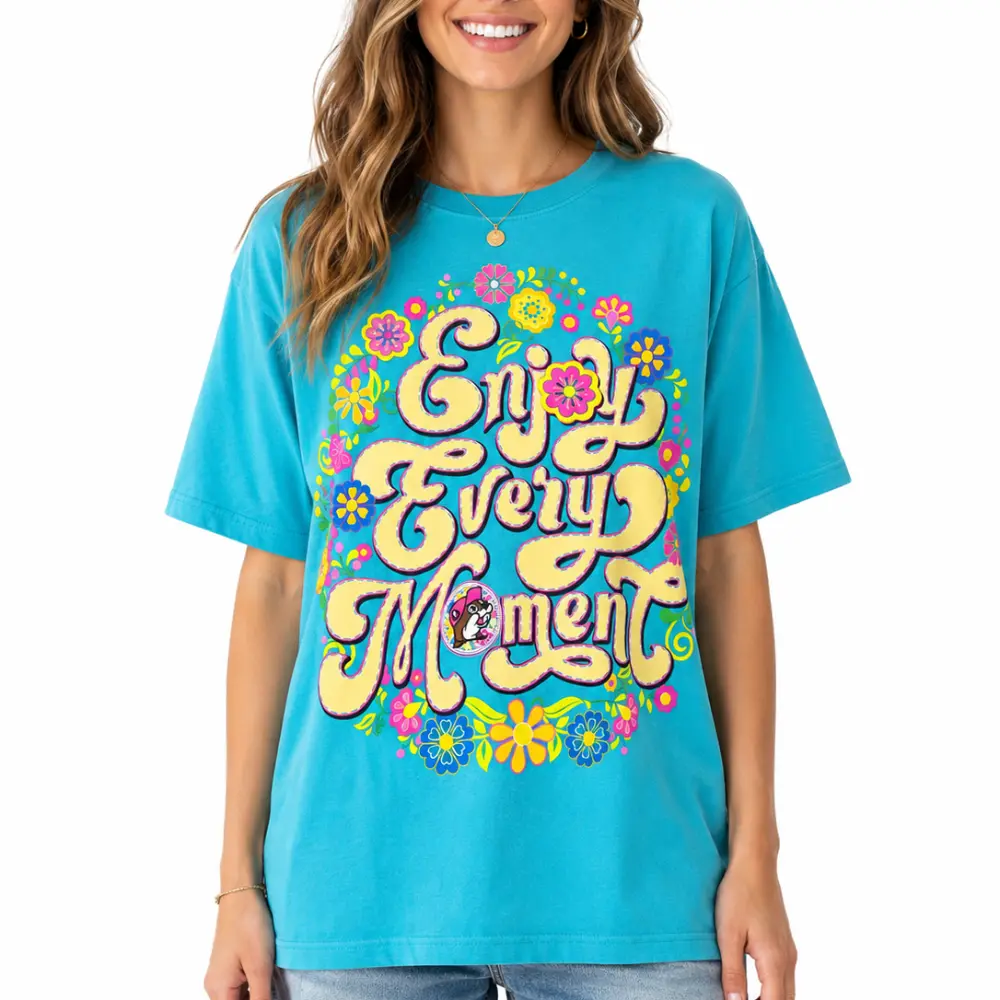 Buc-ee’s Enjoy Every Moment T-Shirt, Vintage Retro Graphic Tee for Men and Women Shortsleeve Fit