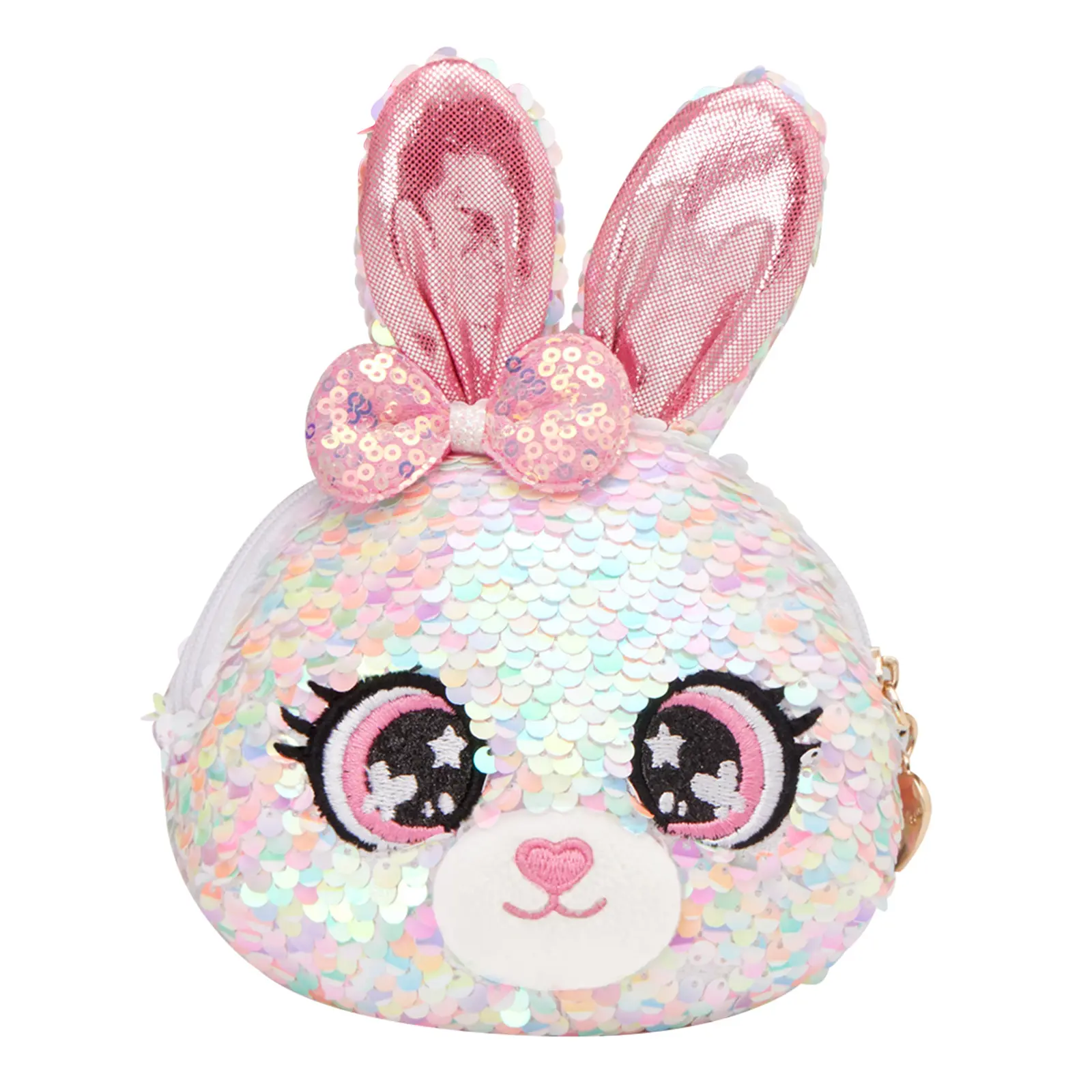 WEWILL Sequins Stuffed Animal Toy Reversible Rainbow Sequins Toys Reversible Rainbow Sequins Suitable for crossbody wear Built-in pocket Gift for Kids Girls Exquisite design Perfect for school,travel,and birthday gifts Perfect princess gift