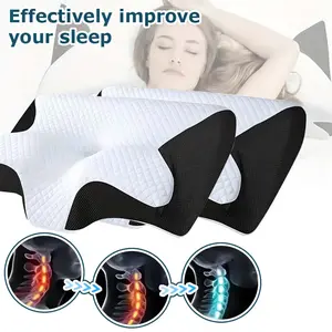 Memory Foam Neck Pillow - Orthopedic Cervical Support for Neck Pain, Side & Back Sleepers, Ergonomic Bedding Accessory