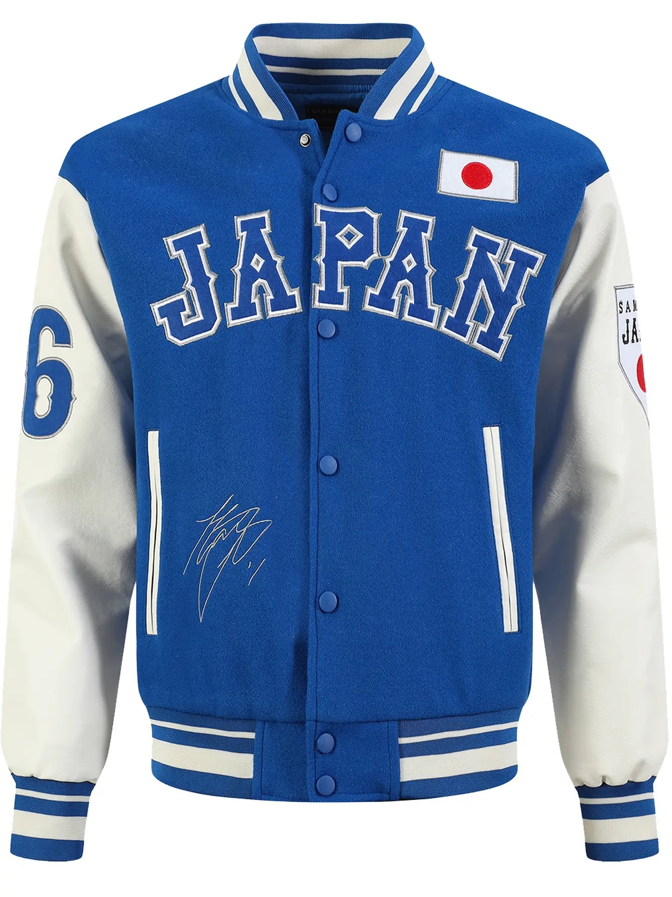Men's Baseball Jacket Casual Fashion High-End Embroidered Blue #16 Buttoned PU Long Sleeve Coat College Style Streetwear Sportswear Casual Fashion Outerwear