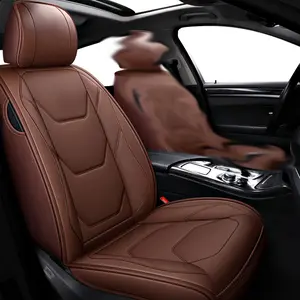 1pc Universal Automotive Seat Covers, PU Leather Seat Covers Cushion Car Seat Protector Mat For Sedan SUV Car Accessories, Car Seat Covers Front Seats (Only 1 Front Seat Cover)