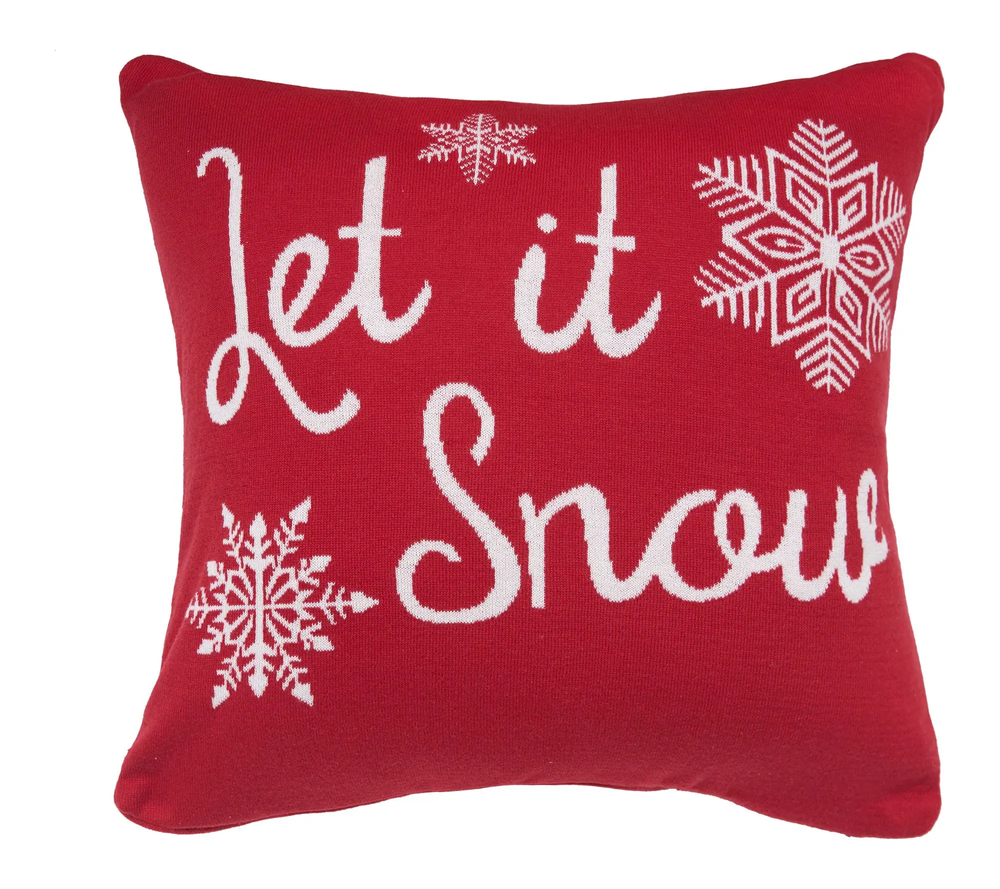 C&F Home Let it Snow In Red Pillow