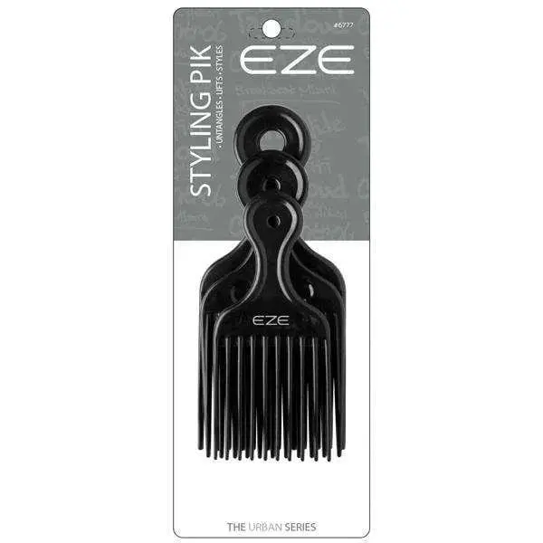 ANNIES Plastic Pikes Texturizing Combs Haircare Set - 3-Pieces Short/Med/Large Sizes Unisex Light-on-Hair Volumizer & Lifter for Curly, Craft Styles, Multiple Lengths Hairdressing Tools