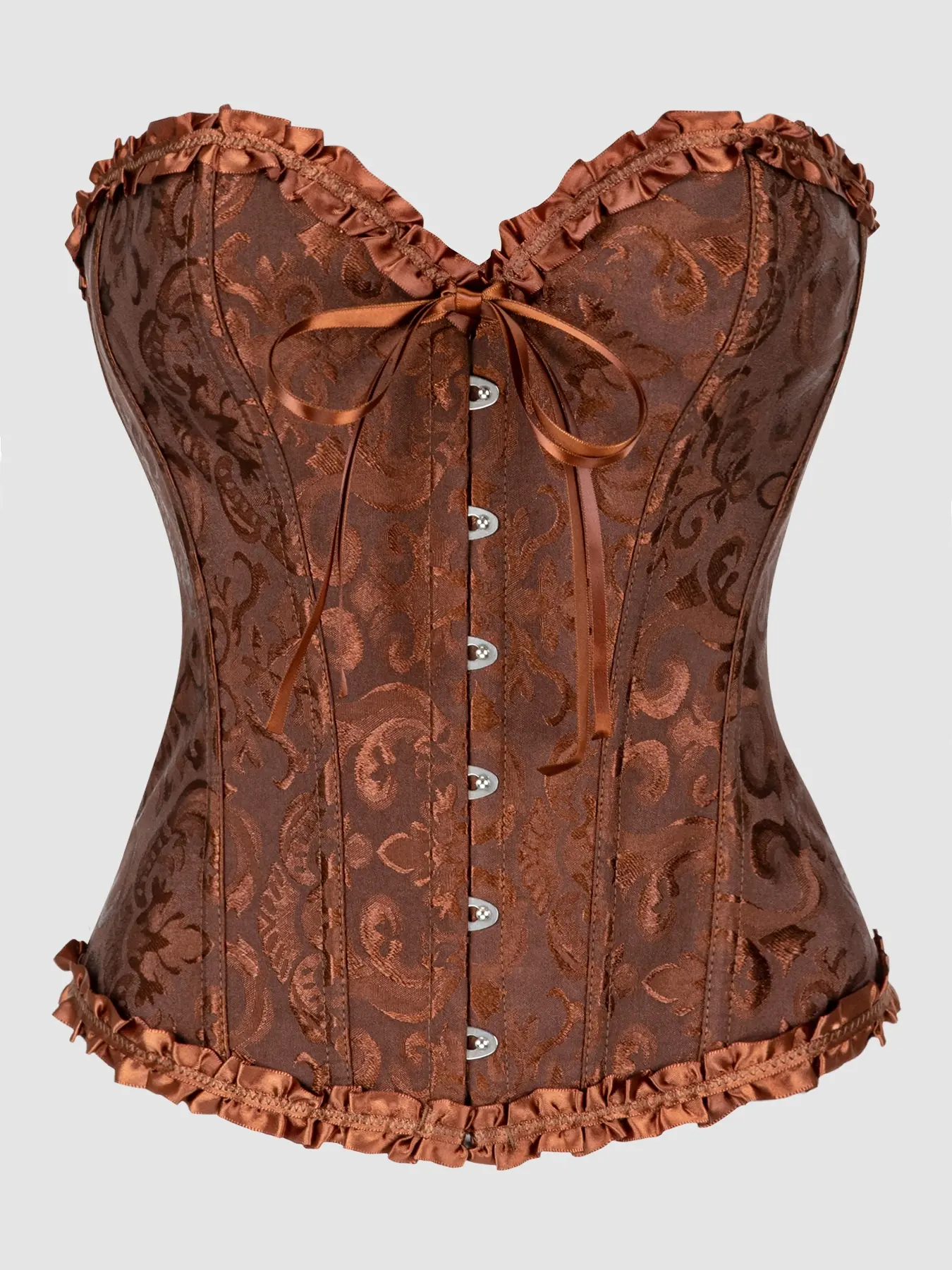【10 Colours】Women's Retro French Lace Ditsy Floral Corset Top, Classic Court Style Shapewear Underwear, Perfect for Special Occasions & Daily Wear, Elegant Design