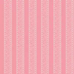 Fabric Riley Blake Pink Floral Stripes Sweet Pink by the Quarter Yard C17413-PINK