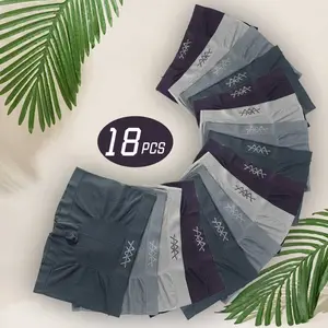 Men's Solid Color Boxer Briefs – Soft & Comfortable, Perfect Gift Box Set for Boyfriend, Available in 6/12/18 Packs | Premium Breathable, Moisture-Wicking & Stretchy Fabric,The size runs small, so we recommend ordering one size up.