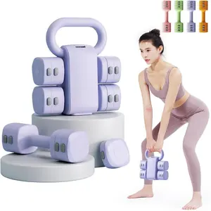 4-in-1 Adjustable Dumbbell Set , 22LBS/11LBS Hand Weights for Women, 1s-Adjust Dual-Stable Dumbbell Set for Women Home Gym & Outdoor equipment wide grip safety guarantee fit Dumbbell Barbell Set Coated Cast Iron Kettlebell Powder Dumbbell Weight Set