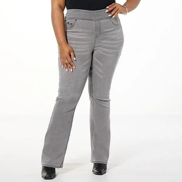 DG2 by Diane Gilman Virtual Stretch Denim Comfort Waist Bootcut Jean