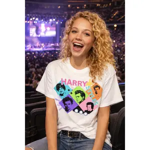 [Sale Up To 50%] Harry Styles Graphic Tee, Retro Collage Fan Shirt, Gift for Harry Styles Fans