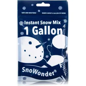 SnoWonder Instant Snow Fake Artificial Snow - Ideal for Making Cloud Slime, Mix Makes 4 litres of Fake Snow