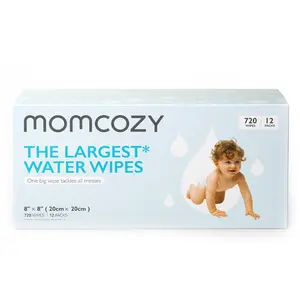Momcozy  Baby Wipes-Extra Large Size Design, Unscented & Hypoallergenic, Cleansing & Moisturizing Baby Wipes for Sensitive Skin-B
