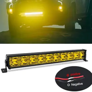 Led Light Bar 22 Inch 60W Lighting Accessories Dual Row Yellow Spot Led Off Road Driving Lights