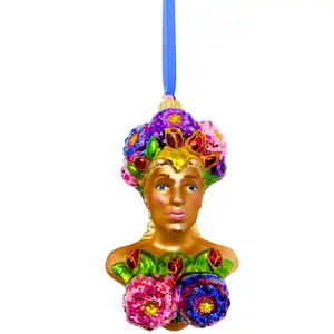Spring Beauty Glass Ornament