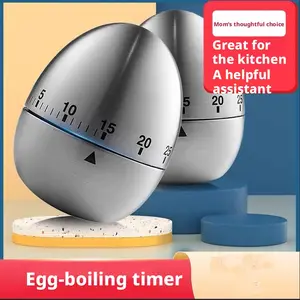 Creative Kitchen Mechanical Timer, Egg-Shaped Countdown Clock, 60-Minute Student Timer, Baking Cooking Reminder, Perfect for Home Use