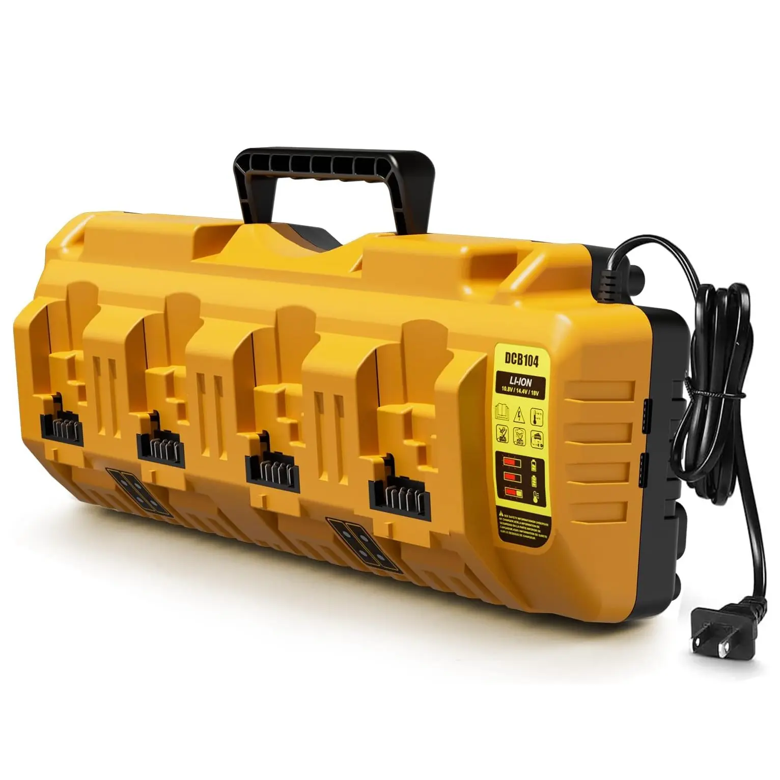 Bslite--DCB104 Battery Charger Station Replacement for Dewalt, Simultaneous Charging for 12V and 20V Max Battery Lithium High Capacity