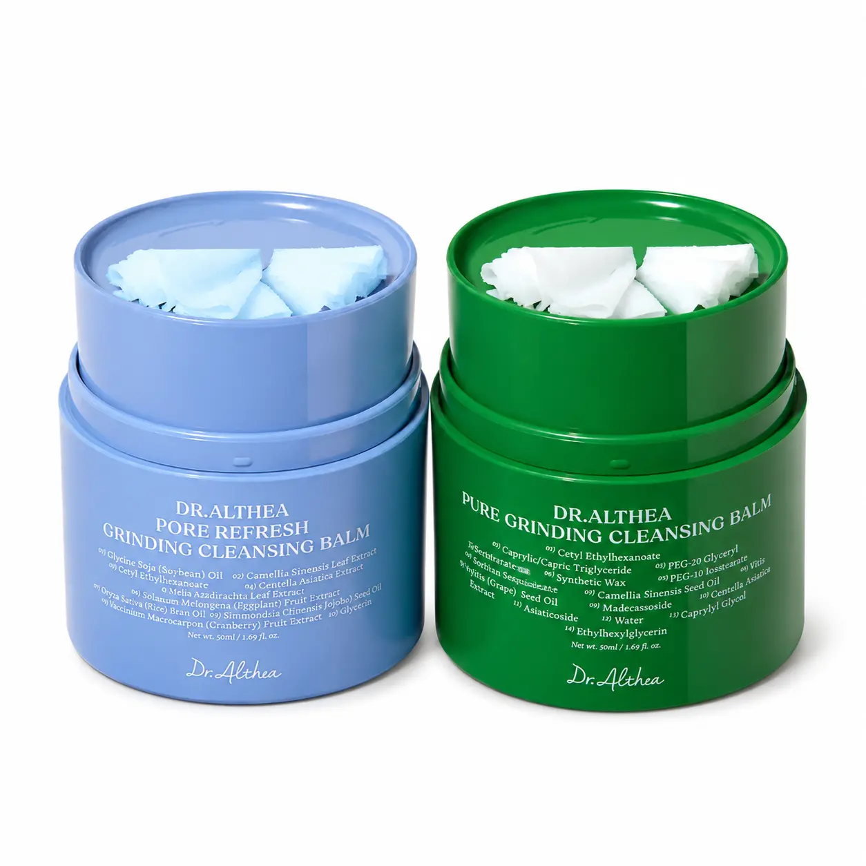 Dr.Althea Pure Grinding Cleansing Balm 50ml /Dr. Althea Pore Refresh Grinding Cleansing Balm 50ml– Gentle Makeup Remover Balm for Sensitive and Pore Care Skin