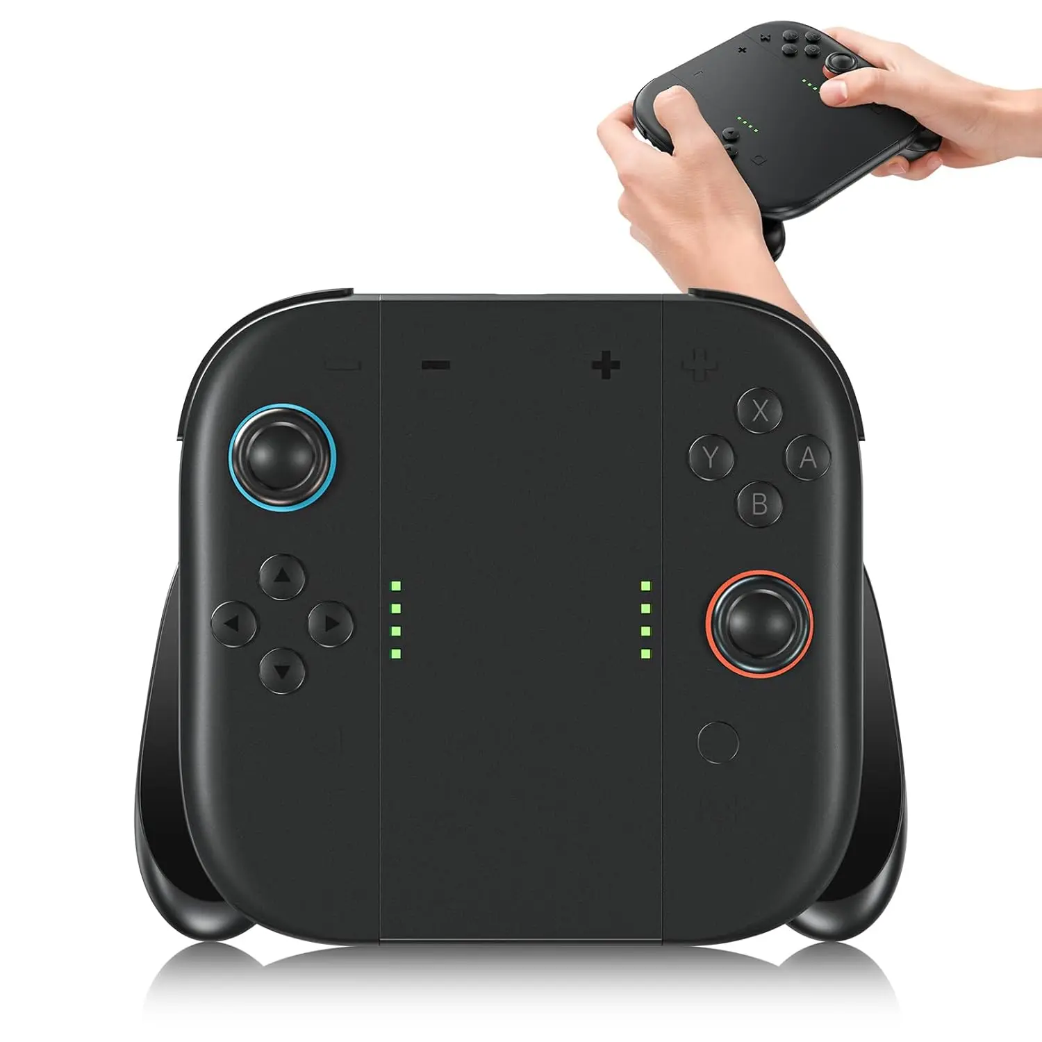 2 Controller Grip  2000mAh Rechargeable , Play & Charge While Gaming,  Lock, LED ,  USB-C