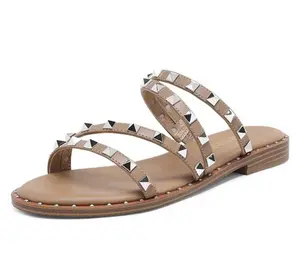 Dream Pairs Women's Studded Rhinestone Sandals