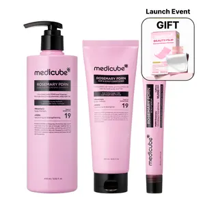 [NEW] [medicube] Rosemary PDRN Scalp-to-Hair Strengthening Set | Includes Shampoo, Conditioner, Scalp Serum | Hair Thinning Care Set for Dry & Oily, Damaged, Frizzy Hair, Oily Flaky-looking Scalp | Korea Hair Care