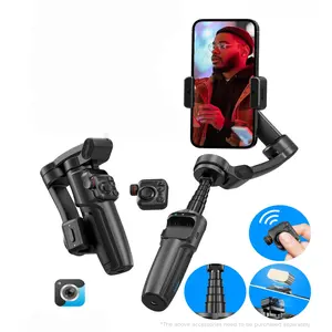 M05 Gimbal: 3-Axis Stabilization + AI Tracking, Telescopic Rod, Detachable Remote – Dream Zoom, Hitchcock & CloneMe Modes, Expandable Fill Light/AI Camera, Foldable Design for Pro Mobile Videography, Tripod Stabilizer